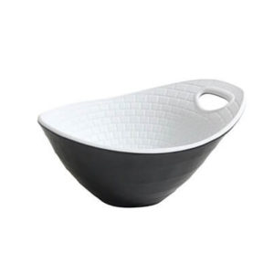 244162-B885225R-Viejo-Valle-Bowl-Negro-Blanco-Perpignan-17x14x8cm